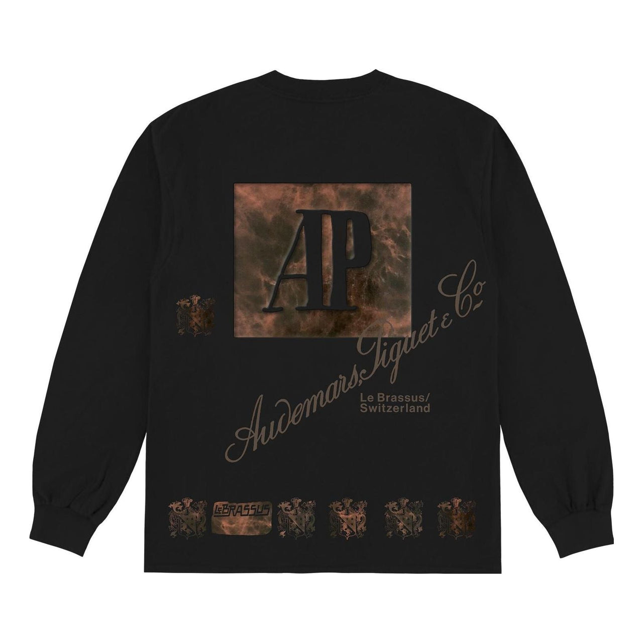 Travis Scott CJ x Audemars Piguet Le Brassus Long Sleeve T-Shirt 'Black' CJAP-LS07