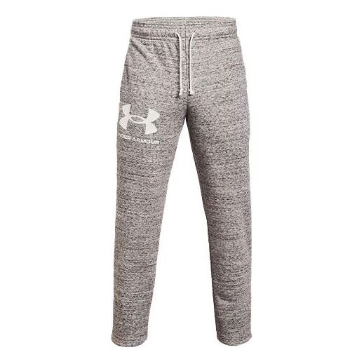 Under Armour Rival Terry Logo Fleece Sweatpants 'Grey' 1361644-112