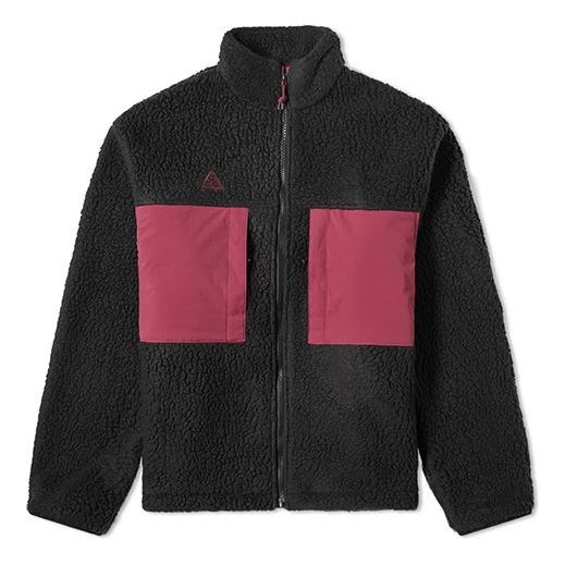 Nike ACG Colorblock Athleisure Casual Sports Stay Warm Fleece Stand Collar Jacket Black CT2949-010