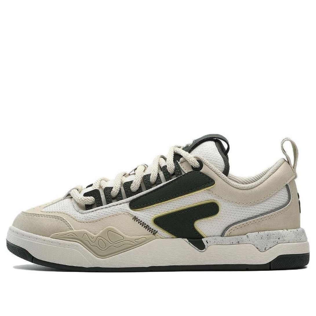 (WMNS) FILA FUSION Nollie Sneakers 'Beige Black White' T12W332301FWB