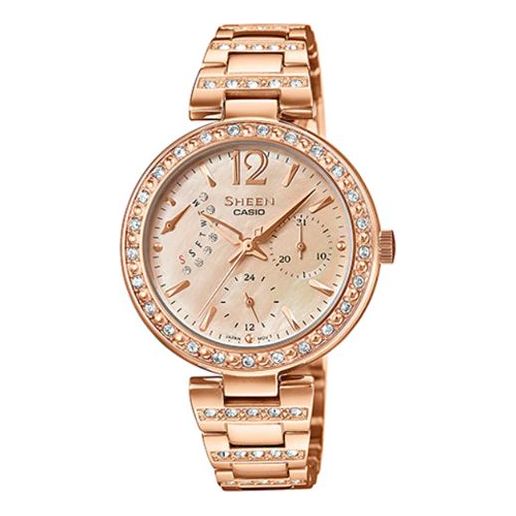 CASIO SHEENSeries es Rose-Golden Rose Gold Analog SHE-3043PG-9A