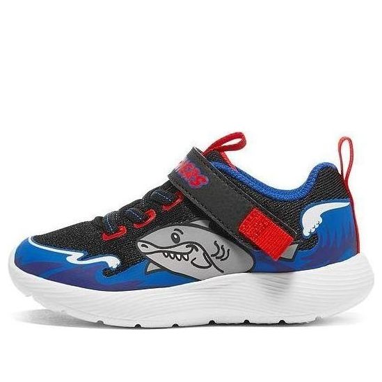 (GS) Skechers Dyna-Lite Shark-Wave Shoes 'Black Blue Red' 407233N-BKBL
