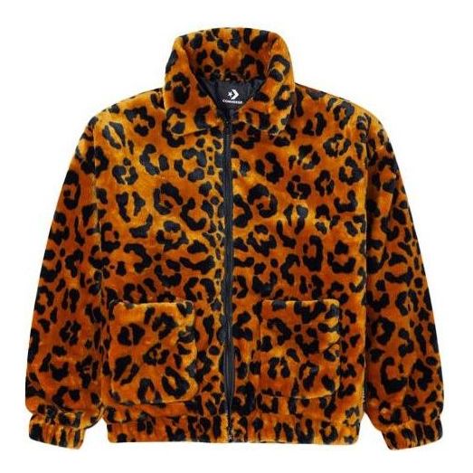 Converse Retro Leopard print Loose Jacket Couple Style 'Brown' 10022557-A01
