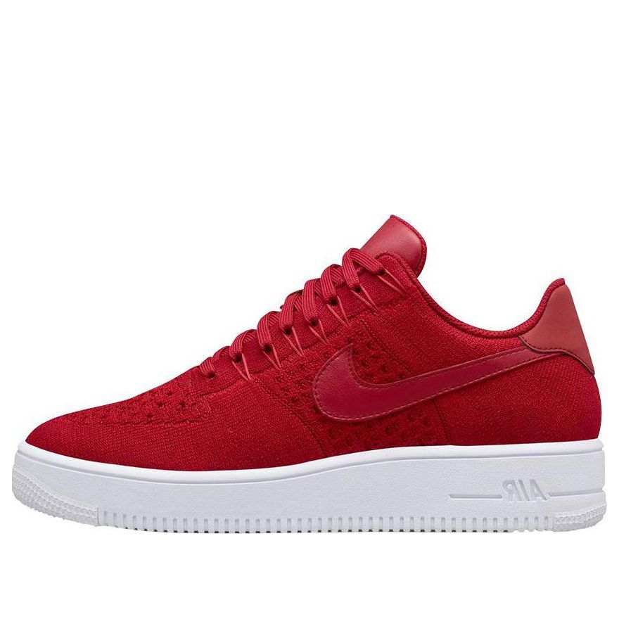 Nike NikeLab Air Force 1 Ultra Flyknit Low Premium 'Gym Red White' 826577-600