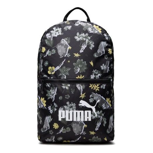 (WMNS) PUMA Core Seasonal Daypack Backpack 'Black White Purple Yellow' 077381-01