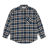 Palace FW22 Flannel Drop Shoulder Shirt 'Navy' P23SHT070