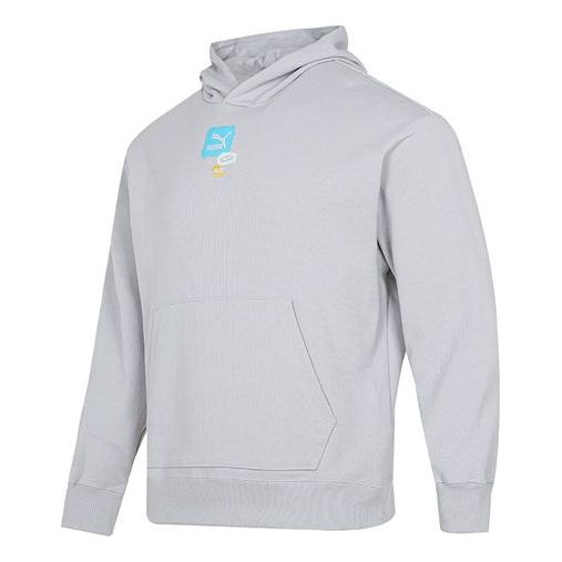 PUMA Oversize Trend Graphic Logo Hoodie 'Grey' 536061-19