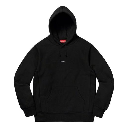 Supreme Micro Logo Hooded Sweatshirt 'Black' SUP-FW19-860