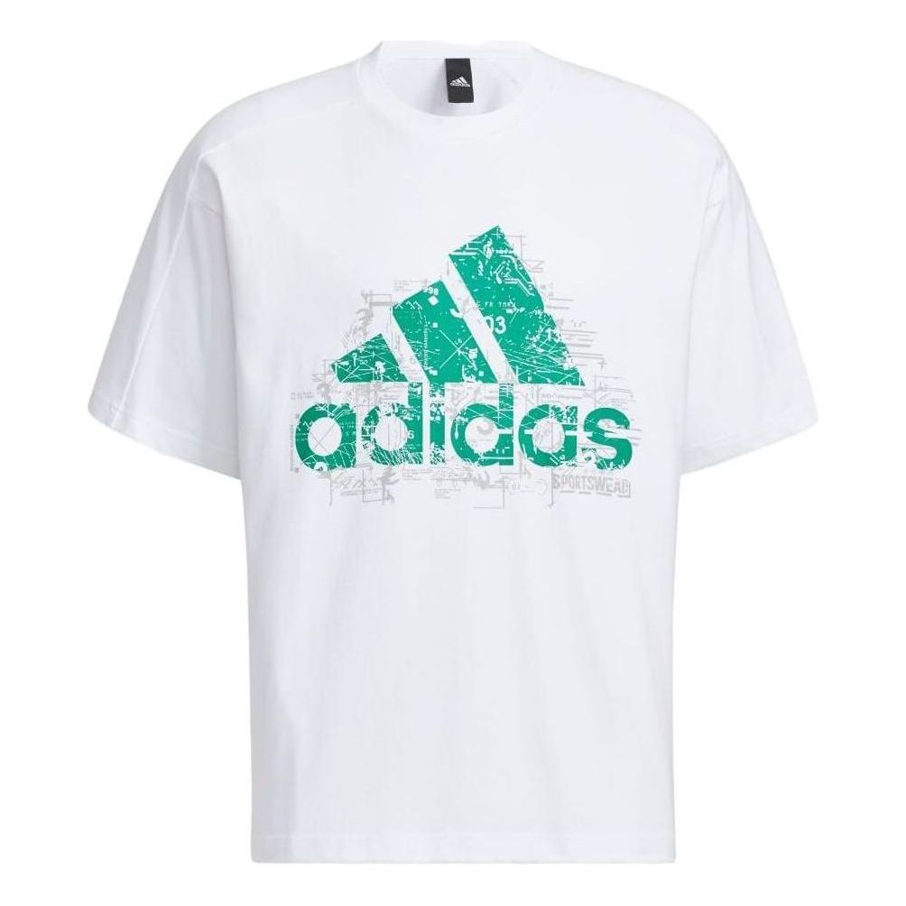adidas City Escape Loose Fit Badge of Sports Graphic Short Sleeve T-Shirt 'White' IA9430