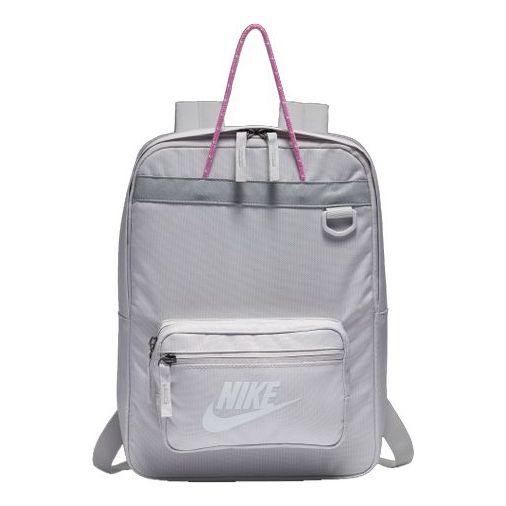 Nike Tanjun Backpack Reflective Athleisure Sports Training Gym Silver Gray BA5927-078