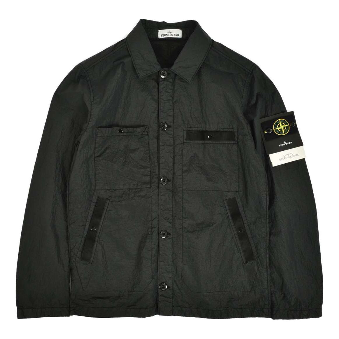 STONE ISLAND Seersucker-TC Jacket 'Black' 721544229-V0029