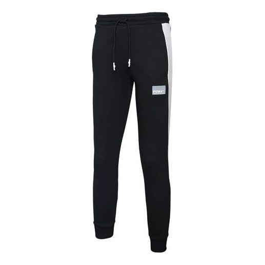 PUMA Iconic T7 Track Pants 'Black White' 598234-01