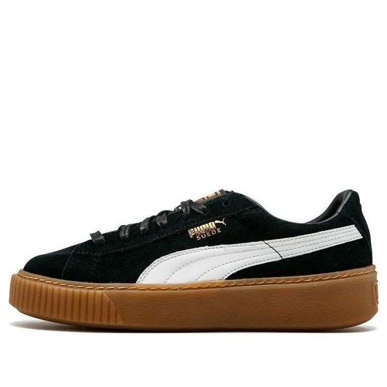 (WMNS) PUMA Suede Platform 'Black Gum' 363559-02