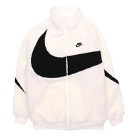 Nike Sportswear Logo polar fleece Stand Collar Jacket White DH2474-110