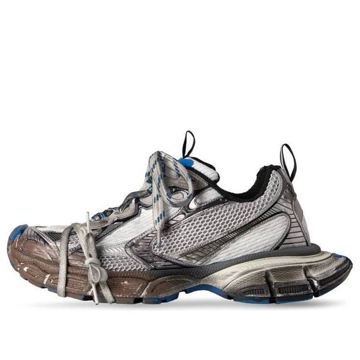Balenciaga 3XL Sneakers 'Worn Out Grey White and Blue Mesh and Polyurethane' 734734W3XL71214