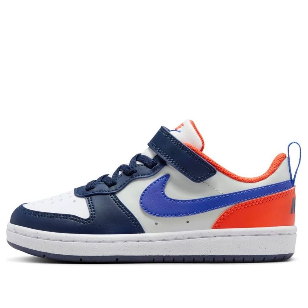 (PS) Nike Court Borough Low Recraft 'White Navy Orange' DV5457-401