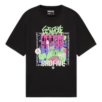 Li-Ning BadFive Trap Graphic Loose Fit T-shirt 'Black' AHSS381-2