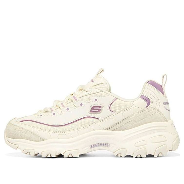 (WMNS) Skechers D'Lites 'Creamwhite Purple' 896108-NTPR