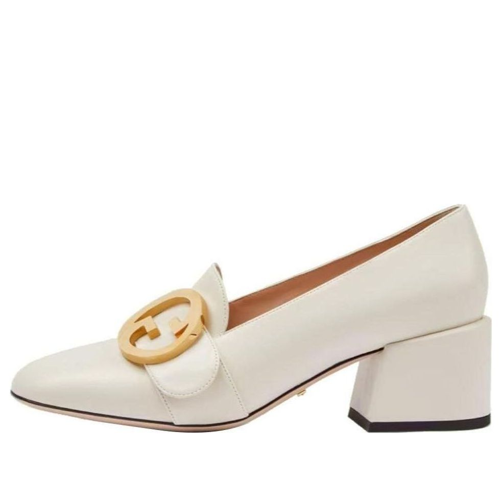 (WMNS) Gucci Blondie pump 'White Leather' 700053-C9D00-9022