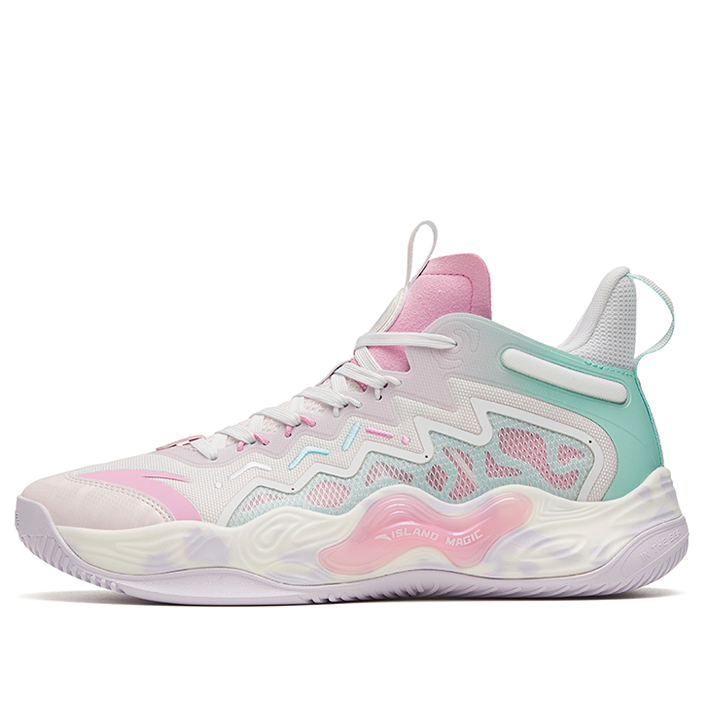 ANTA Magic Cement Bubble Outfield Basketball Shoes 'White Pink' 912321610S-3