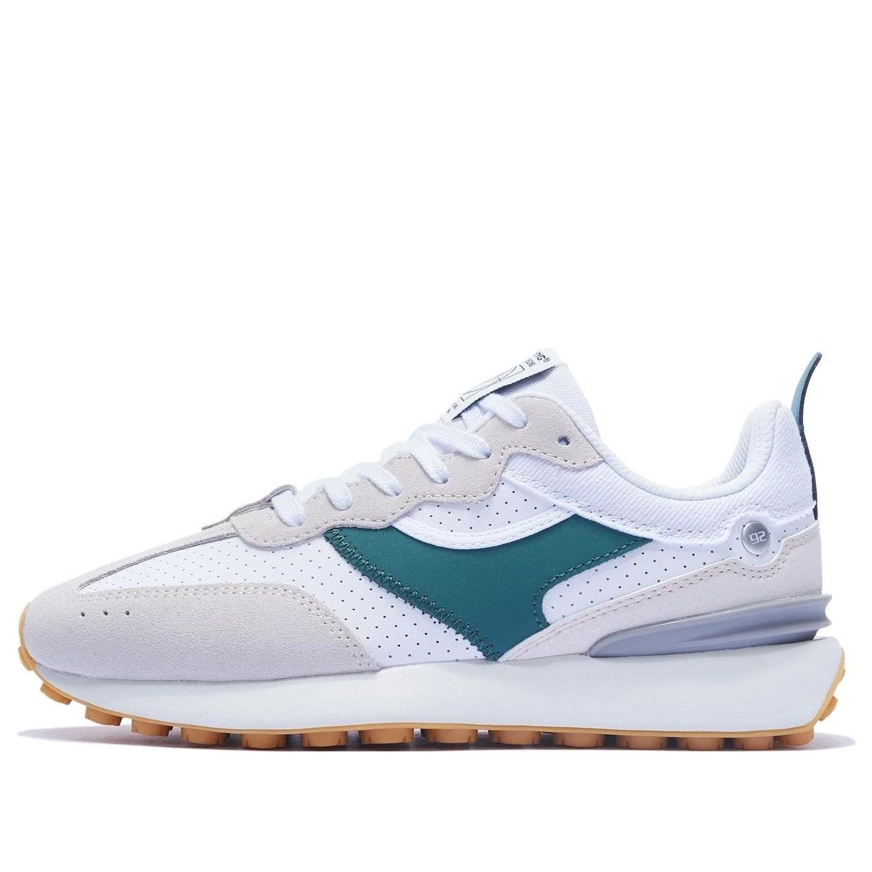 Li-Ning Cosmos Classic Trainers Retro Walking Shoes 'White Beige Teal' AGCT048-1