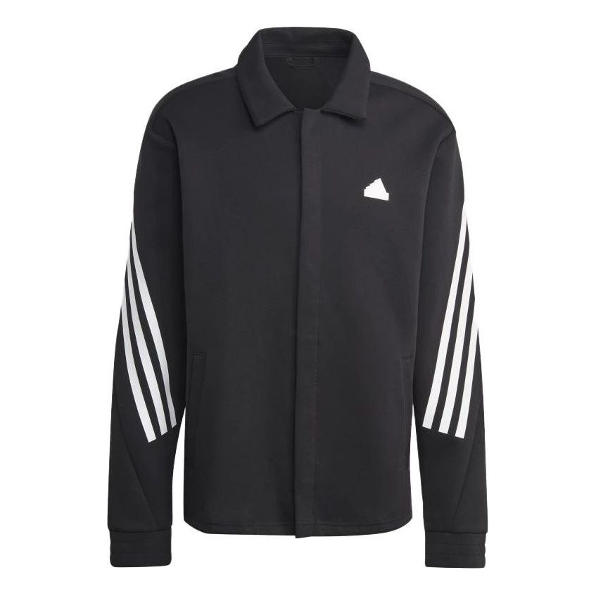 adidas Future Icons 3-Stripes Coaches Jacket 'Black' IC6726