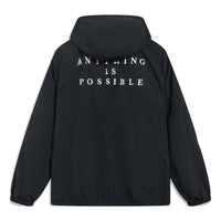 Li-Ning Sport Windbreaker Athletic Jacket 'Black White' AFDT379-6