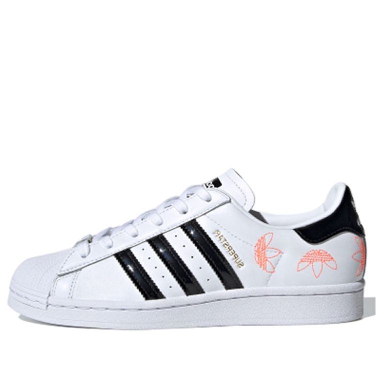 (WMNS) adidas originals Superstar LOGO 'Black White' FX2246