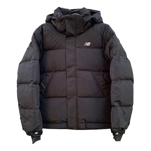 New Balance Windproof Warm Hooded Down Jacket 'Black' NPA4S061-BK
