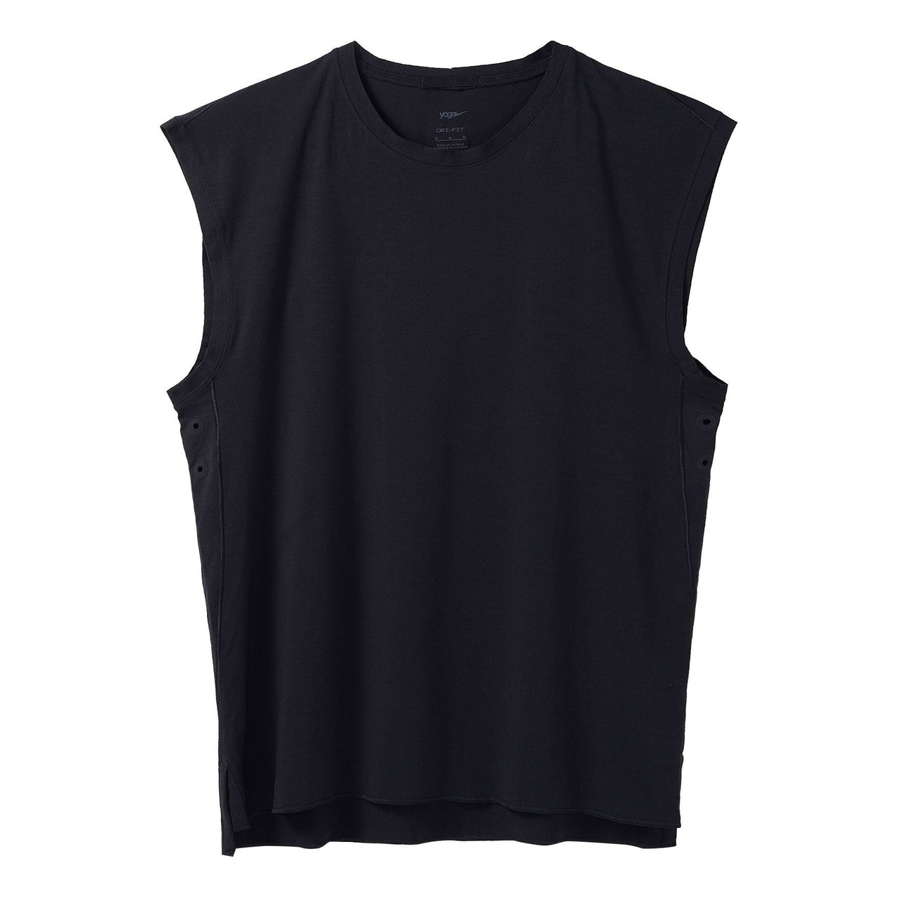 Men's Nike Solid Color Round Neck Pullover Sleeveless Vest Black DM7824-010