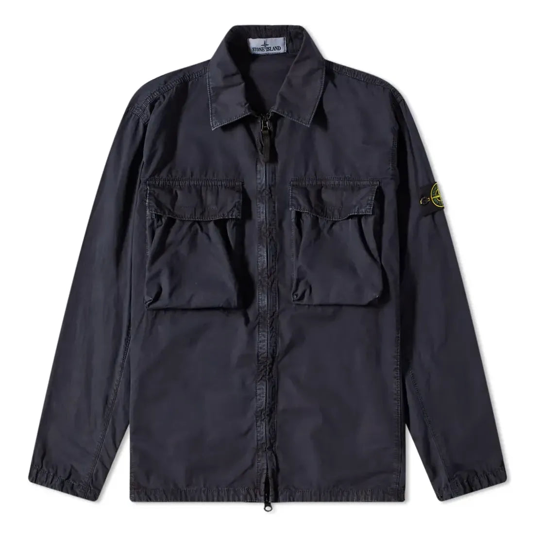STONE ISLAND Brushed Cotton 2-Pocket Shirt Jacket 'Navy' 7615114WN-V0120