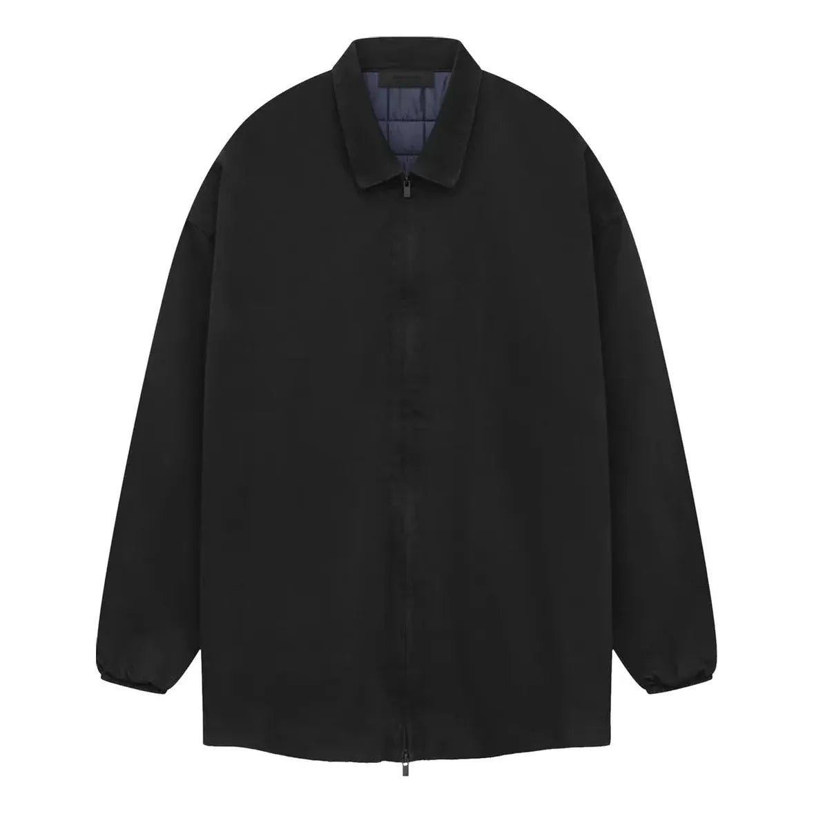 Fear of God Essentials SS24 Denim Filled Shirt Jacket 'Overdye Black Denim' 202SP244591F