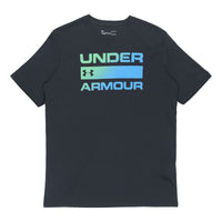Men's Under Armour Team Issue Wordmark Casual elastic Printing Short Sleeve Black 1329582-004