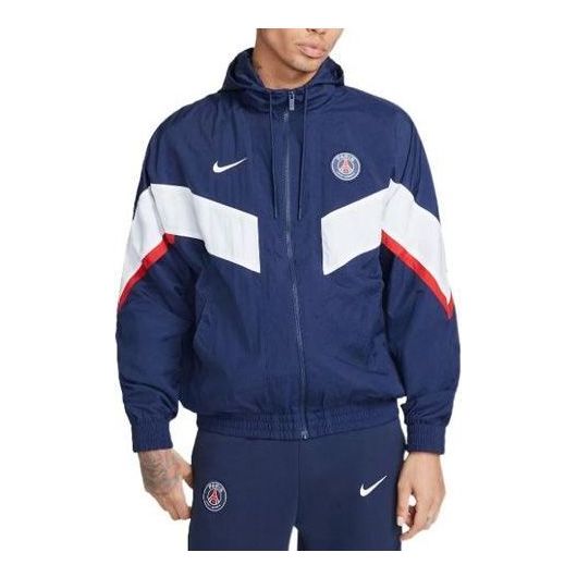 Nike Paris Saint-Germain Strike Men's Woven Soccer Jacket 'Blue White Red' DN1311-410