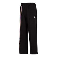 PUMA Team Badge Straight-leg Pants 'Black' 677376-01