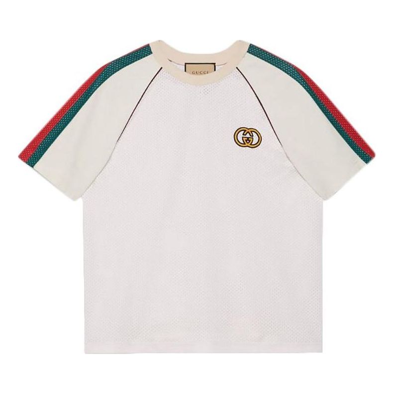 Gucci Mesh Fabric T-shirt 'Off White' 737402-XJFFM-9791