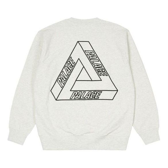 PALACE Outliner MIT Desigher Crew 'Light Grey Marl' P20CS145