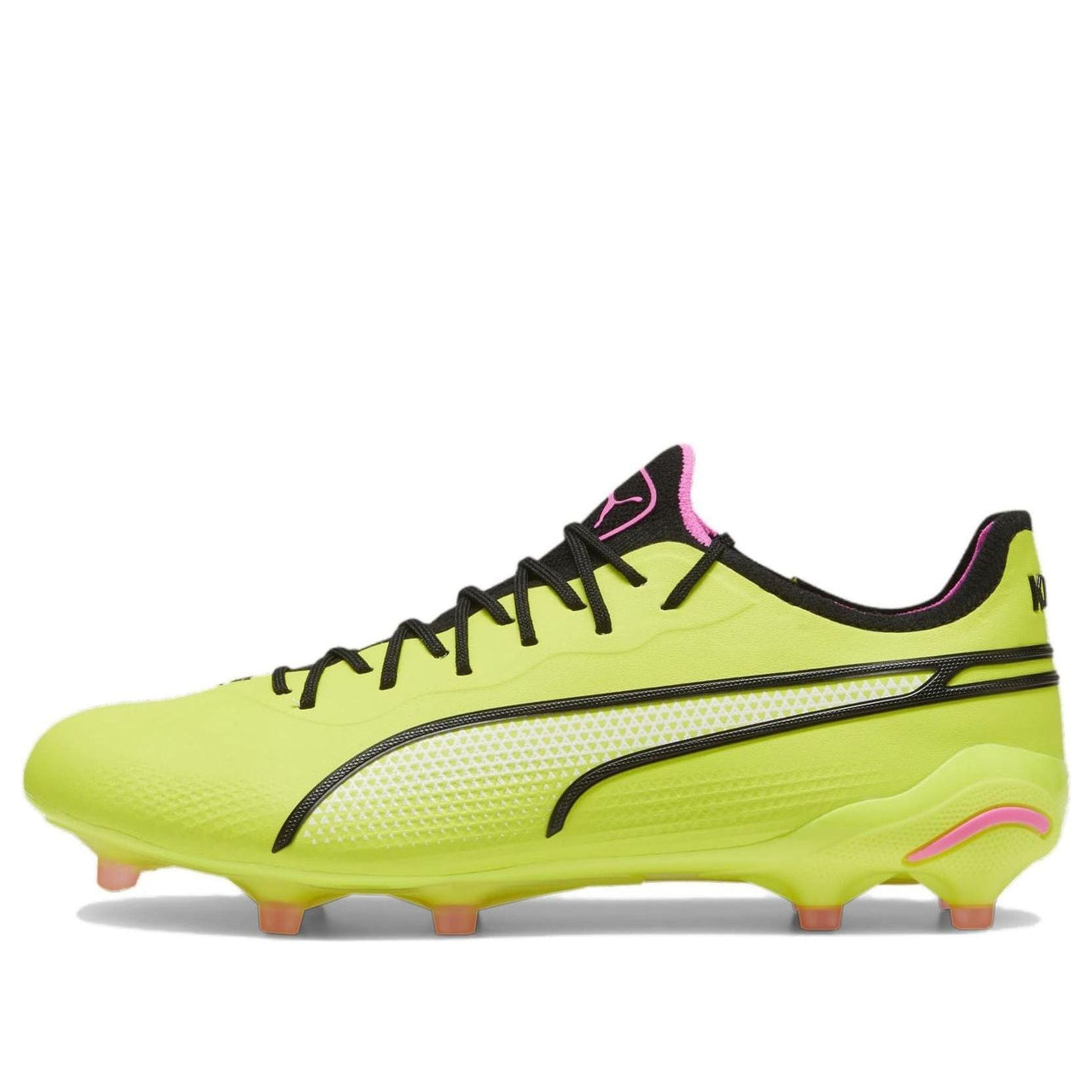 PUMA King Ultimate FG/AG Cleats 'Solar Yellow Black' 107563-06