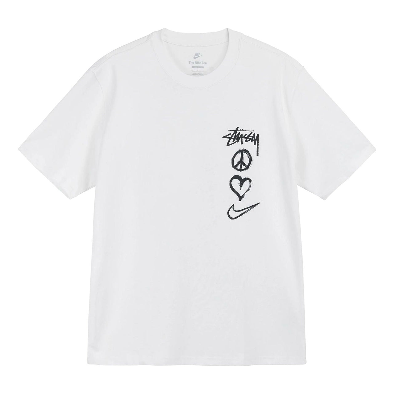 Nike x Stussy Peace Love Swoosh T-Shirt 'White' DM4942-121