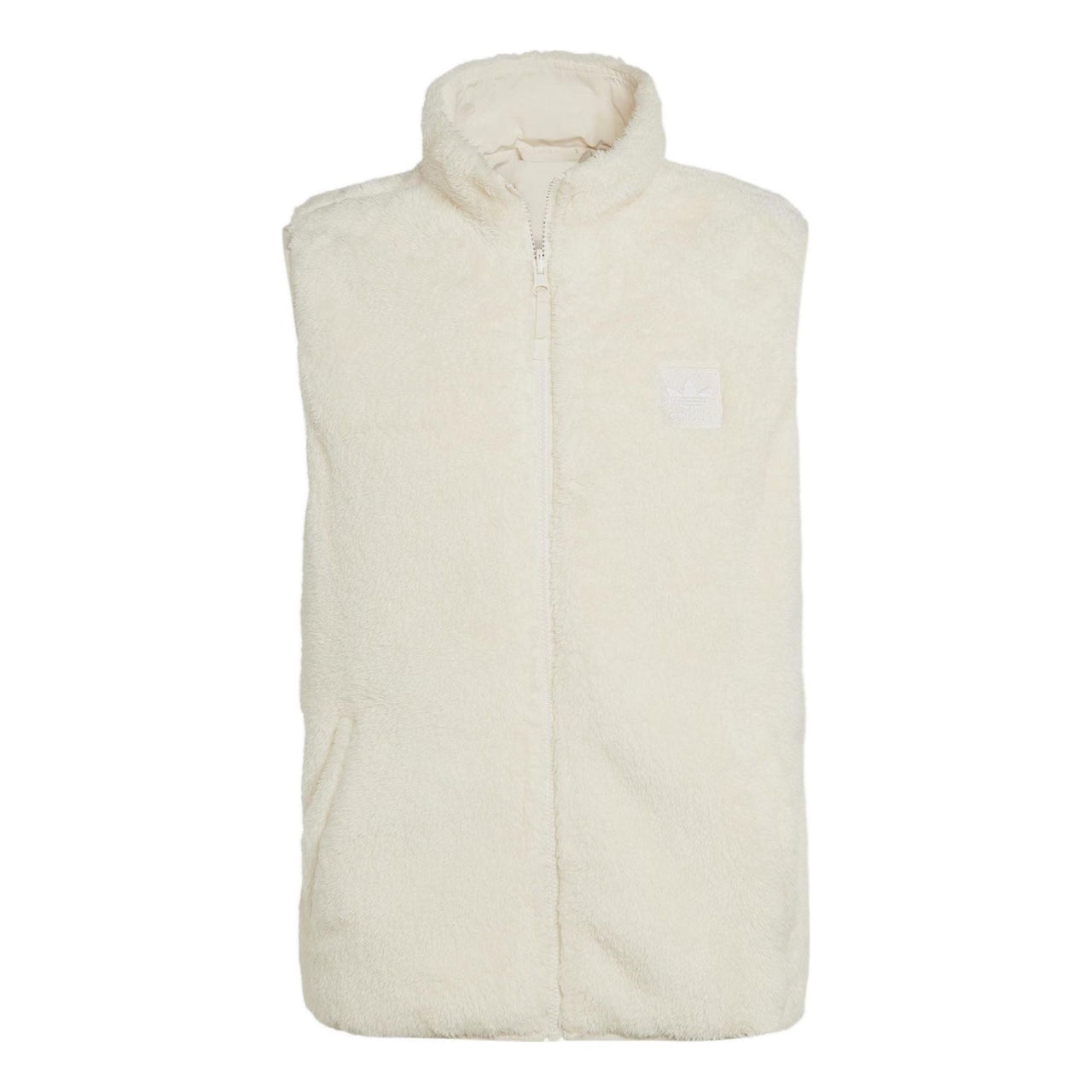 adidas Essentials+ Fluffy Fleece Reversible Vest 'Beige' HR2950