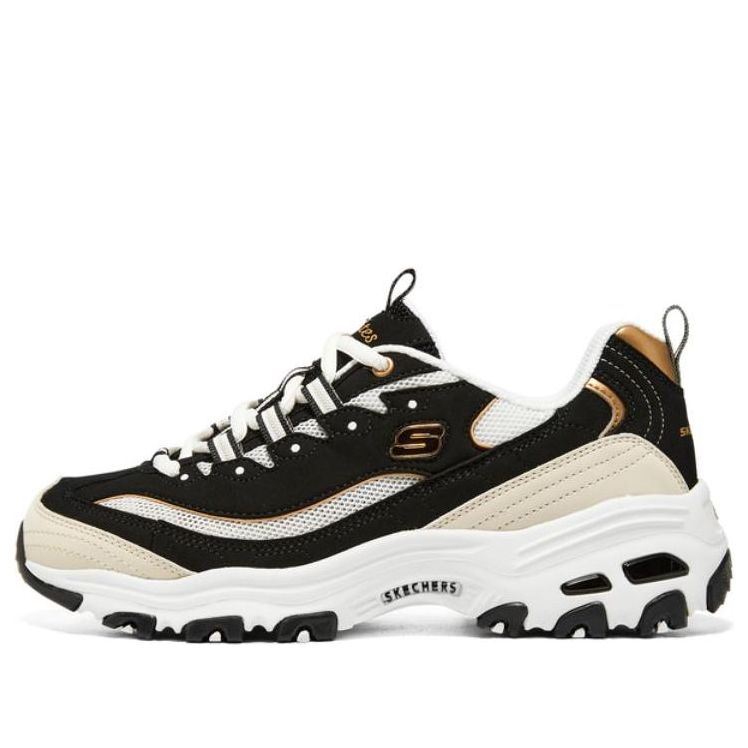 (WMNS) Skechers D'LITES 'Black' 896204-BKGD