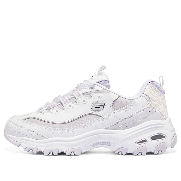 (WMNS) Skechers D'Lites 1.0 'White Purple' 896738-WLV
