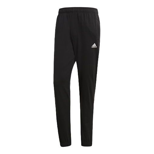 Men's adidas Sports Stylish Knit Black Long Pants/Trousers B47218