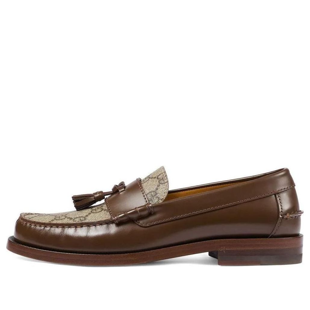 (WMNS) Gucci GG Supreme Canvas Loafers 'Tan Beige' 694866-17X30-2561