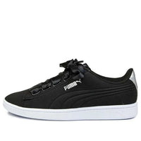 (WMNS) PUMA Vikky Ribbon VT 'Black Silver' 367658-02