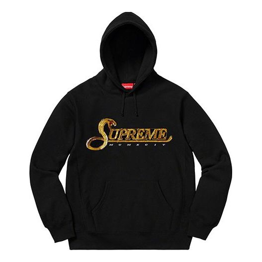 Supreme FW19 Week 8 Sequin Viper Hooded Sweatshirt SUP-FW19-780