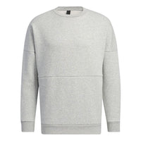 adidas Solid Color Minimalistic Alphabet Printing Round Neck Sports Unisex Gray HM2685