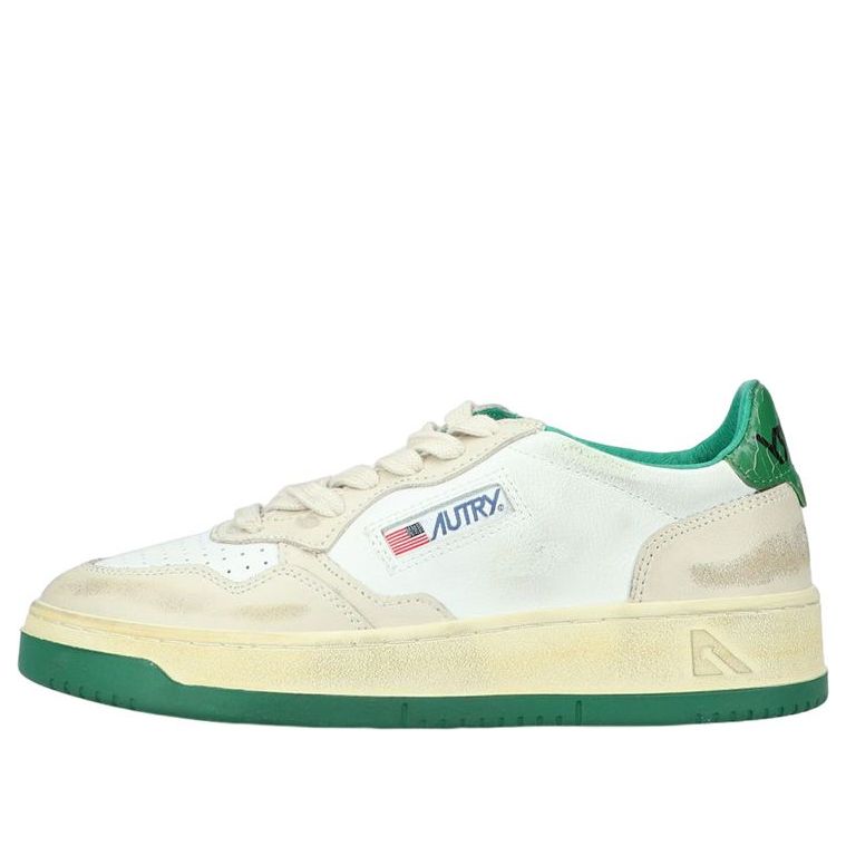 (WMNS) Autry Medalist Low Super Vintage Sneakers 'White Green' AVLW-CL02