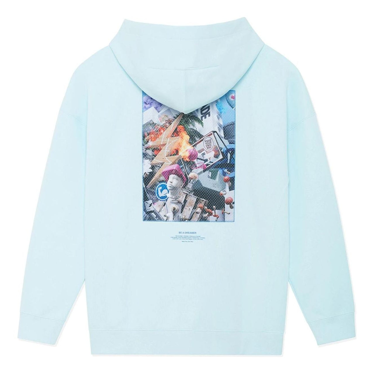 Li-Ning Way Of Wade Art Graphic Hoodie 'Light Blue' AWDSE73-3