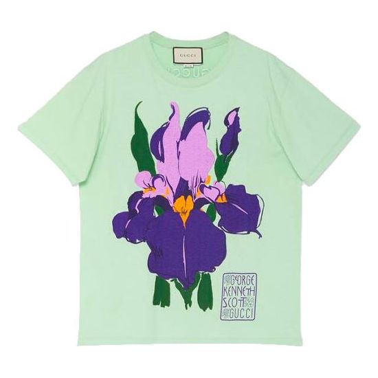 (WMNS) Gucci Personalized Printed Cotton For Green 615044-XJDBU-3614